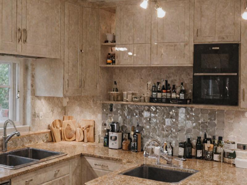 Rustic Alaska kitchen renovation with log cabin style elements