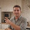 Happy client after kitchen renovation
